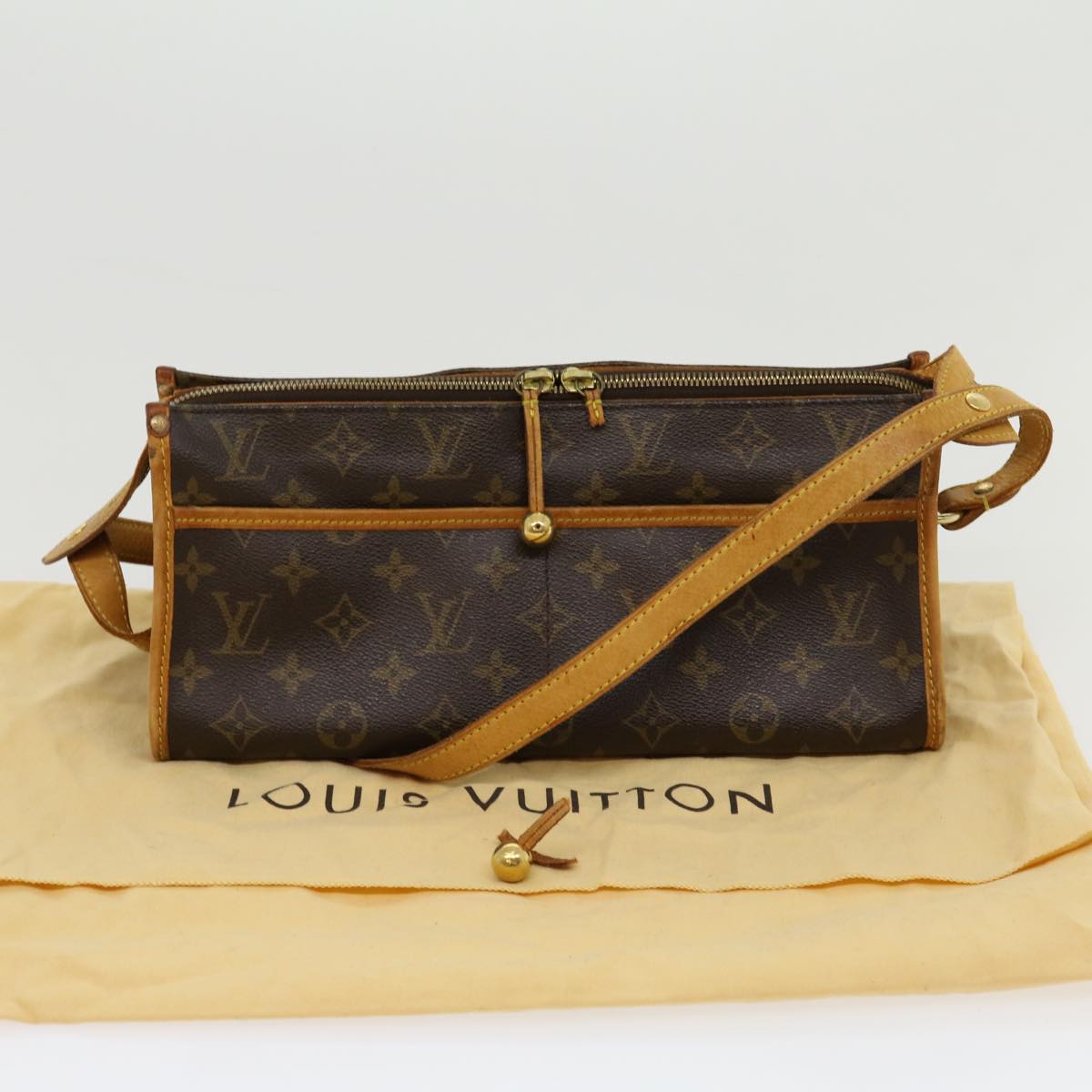 LOUIS VUITTON Monogram Popincourt Long Shoulder Bag M40008 LV Auth pt891