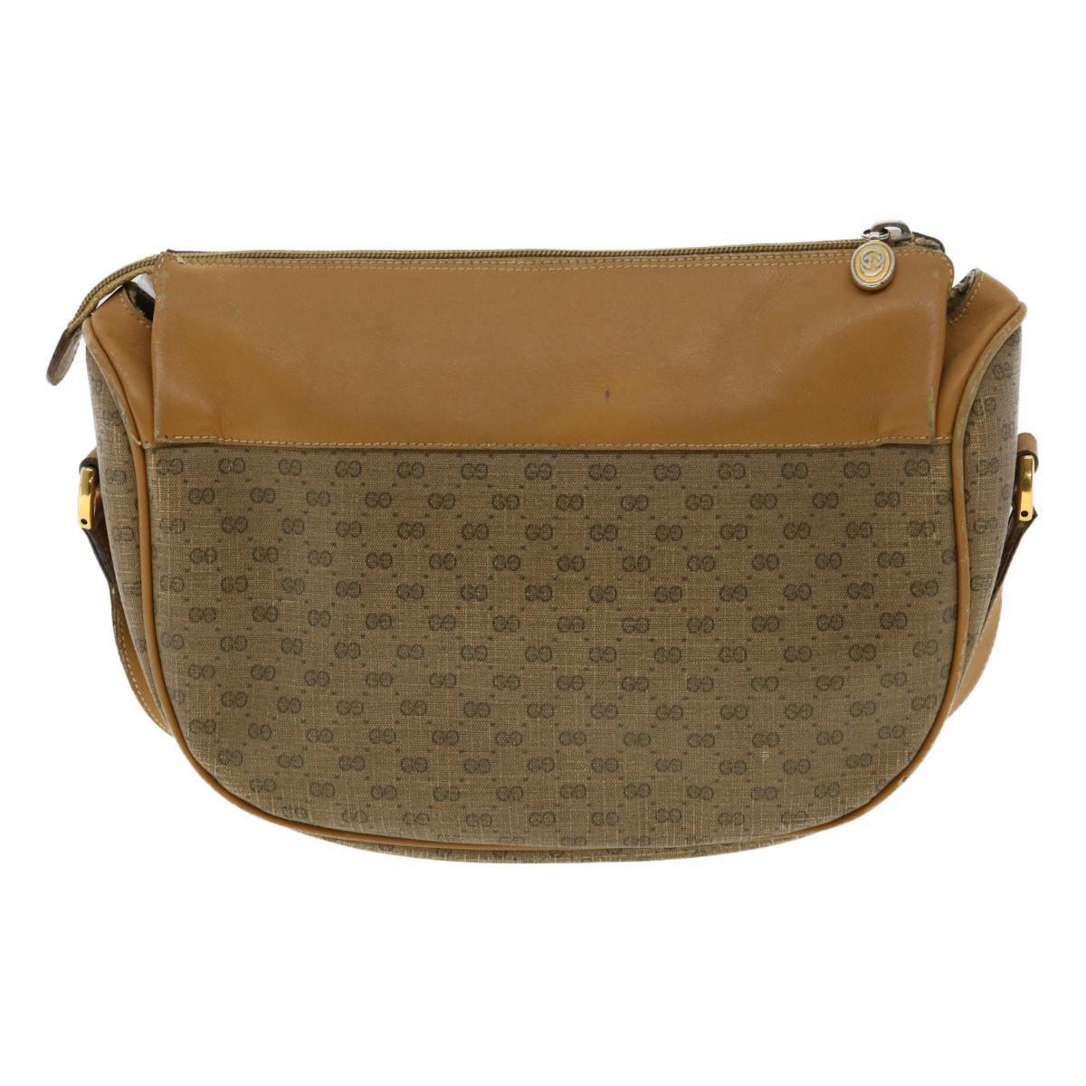 GUCCI Micro GG Canvas Shoulder Bag Brown 001580918 Auth rd2931 - 0