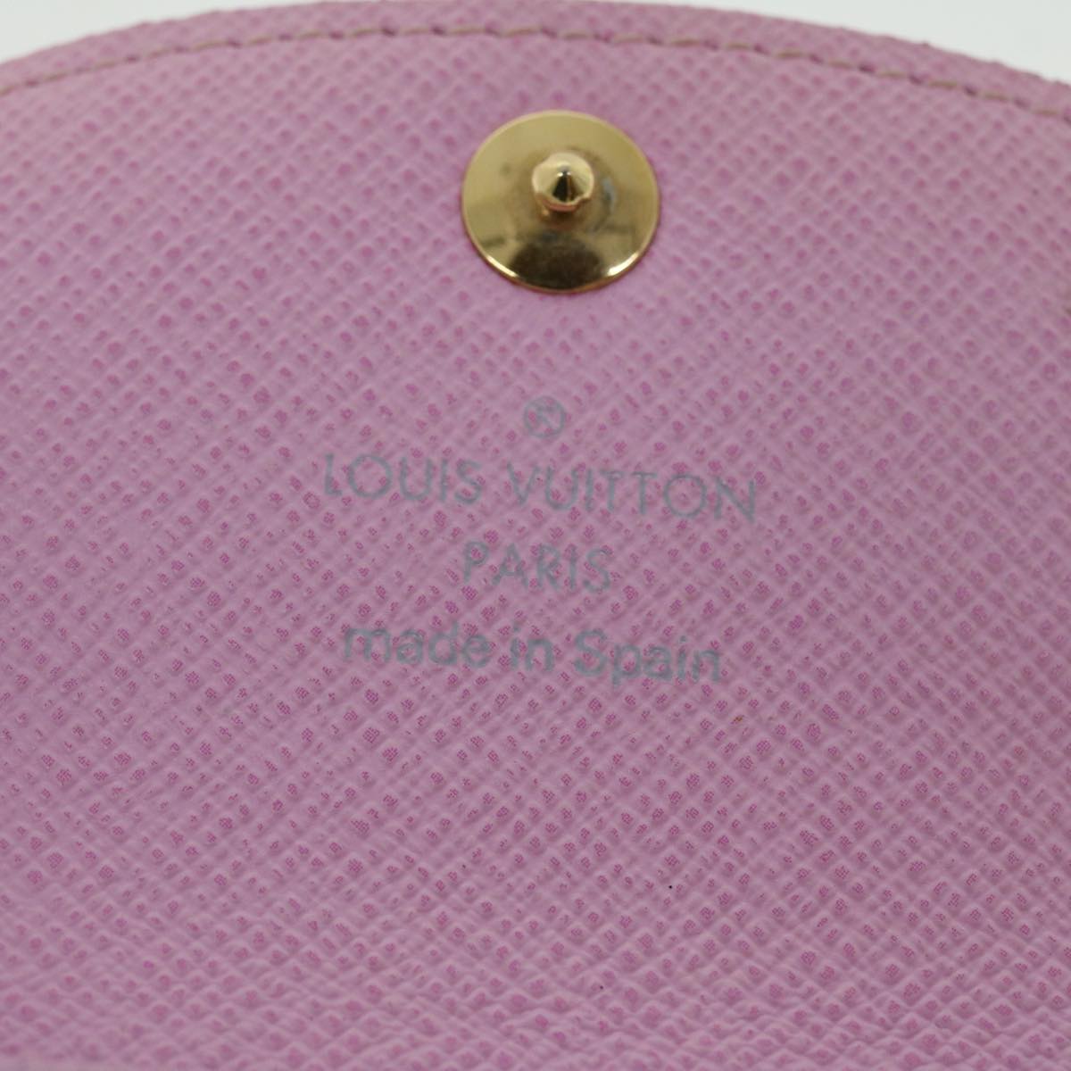 LOUIS VUITTON Multicolor Envelope Carte De Visite Case White M66560 Auth 49164