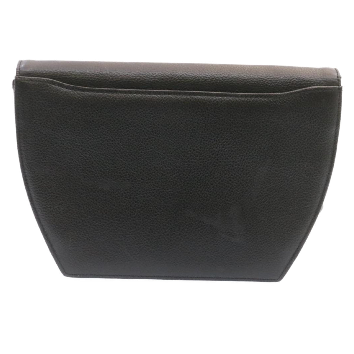 SAINT LAURENT Shoulder Bag Leather Black Auth am1347s - 0