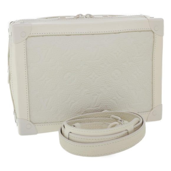 LOUIS VUITTON Virgil Abloh Shoulder Bag Soft Trunk Box White M53254 Auth ak104A