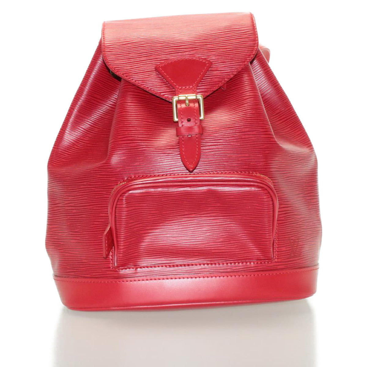 LOUIS VUITTON Epi Montsouris MM Backpack Red LV Auth am2389sA