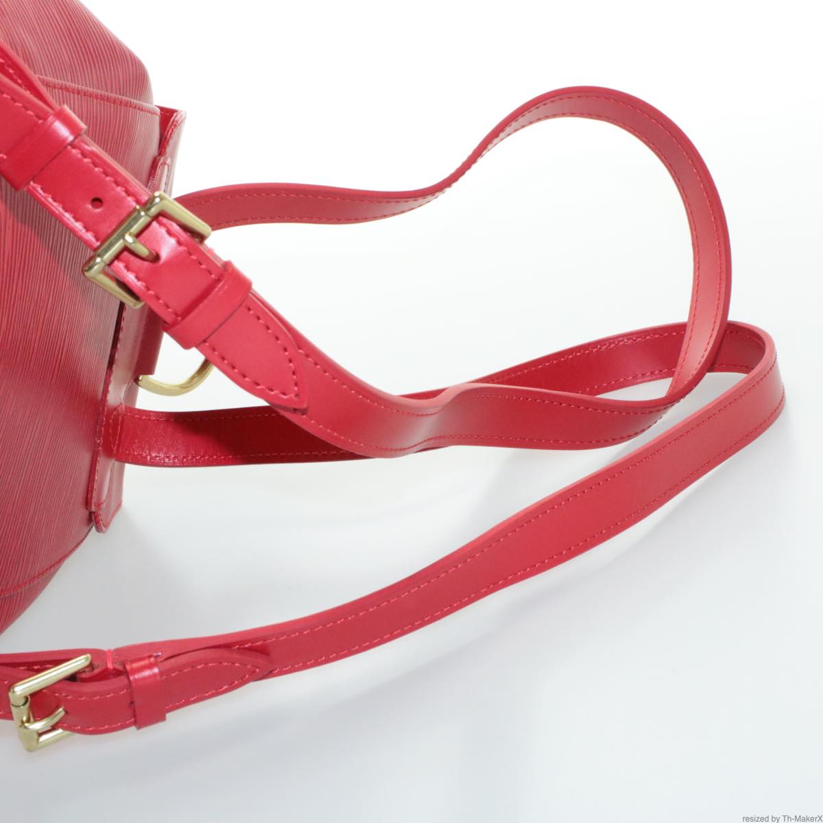 LOUIS VUITTON Epi Montsouris MM Backpack Red LV Auth am2389sA