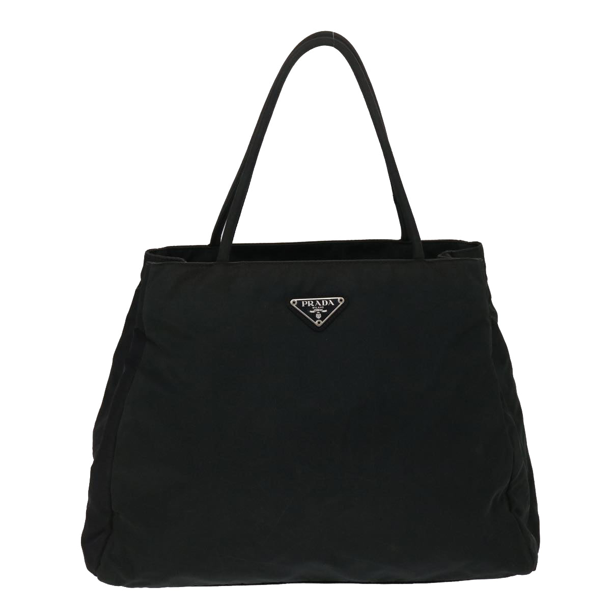 PRADA Hand Bag Nylon Black Auth bs5534