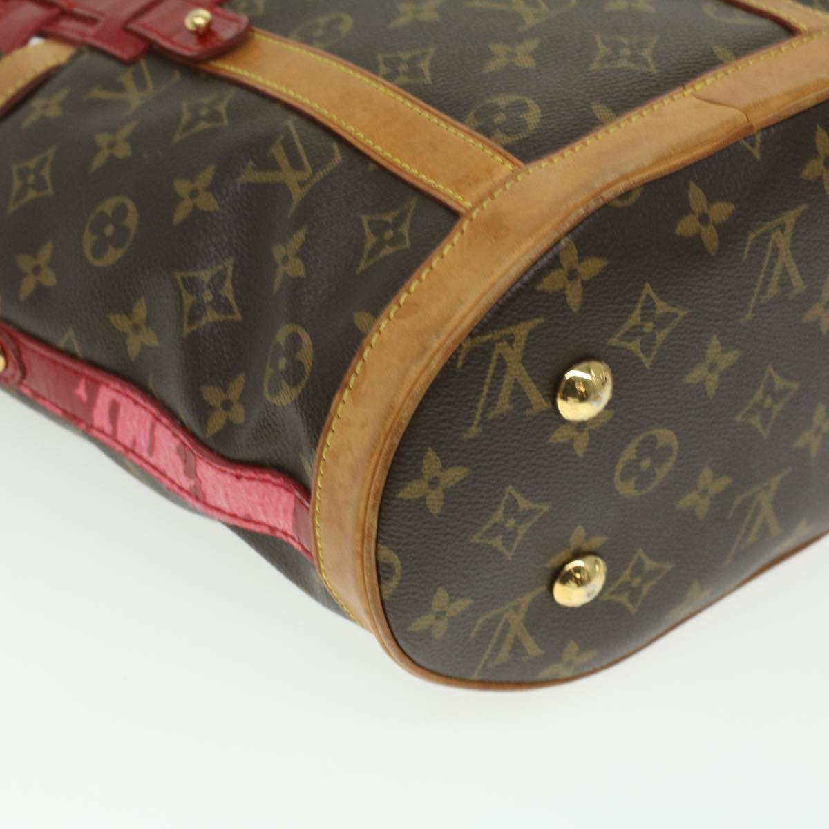 LOUIS VUITTON Monogram Neo Bucket Tote Bag Red M95613 LV Auth 30640