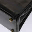 HERMES Kelly 32 Hand Bag Leather Black Auth ni110A-14