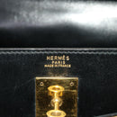 HERMES Kelly 32 Hand Bag Leather Black Auth ni110A-9