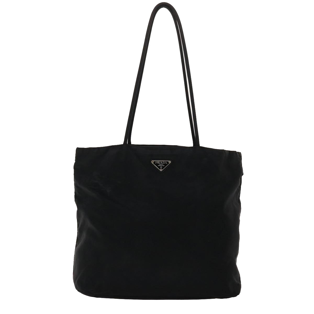 PRADA Shoulder Bag Nylon Black Auth 36653