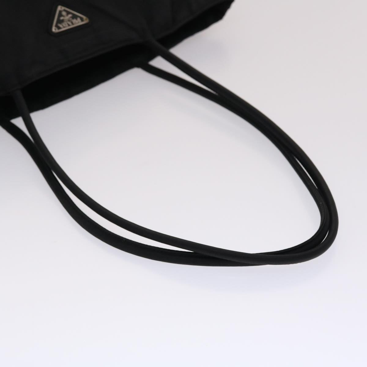 PRADA Shoulder Bag Nylon Black Auth 36653