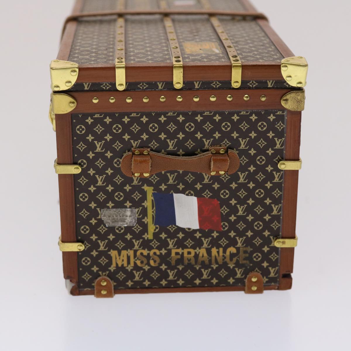 LOUIS VUITTON Monogram Miss France Paper Weight Brown M99408 LV Auth 35337