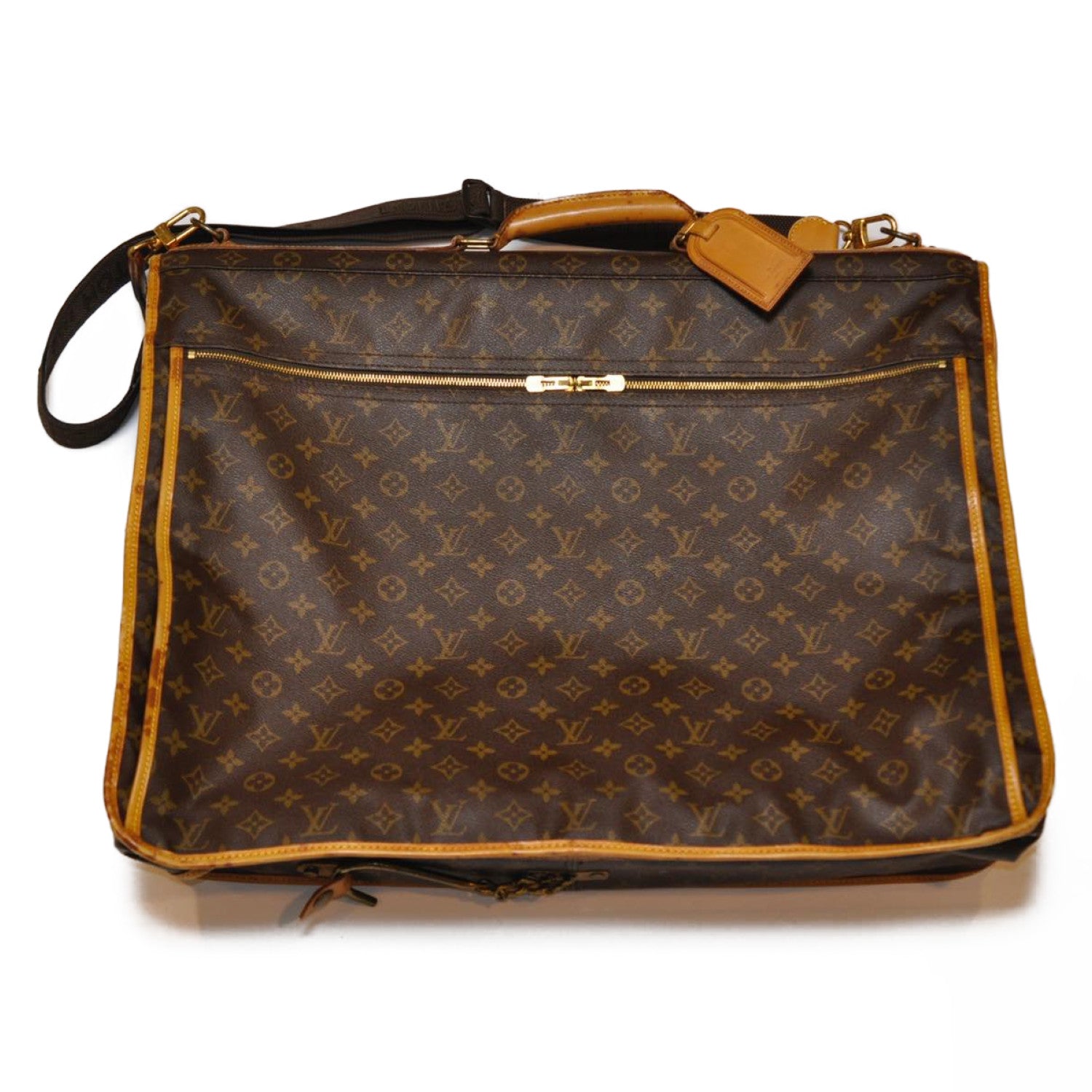 LOUIS VUITTON Monogram Portable Sunk Center Garment Cover M23412 LV Auth am2409s