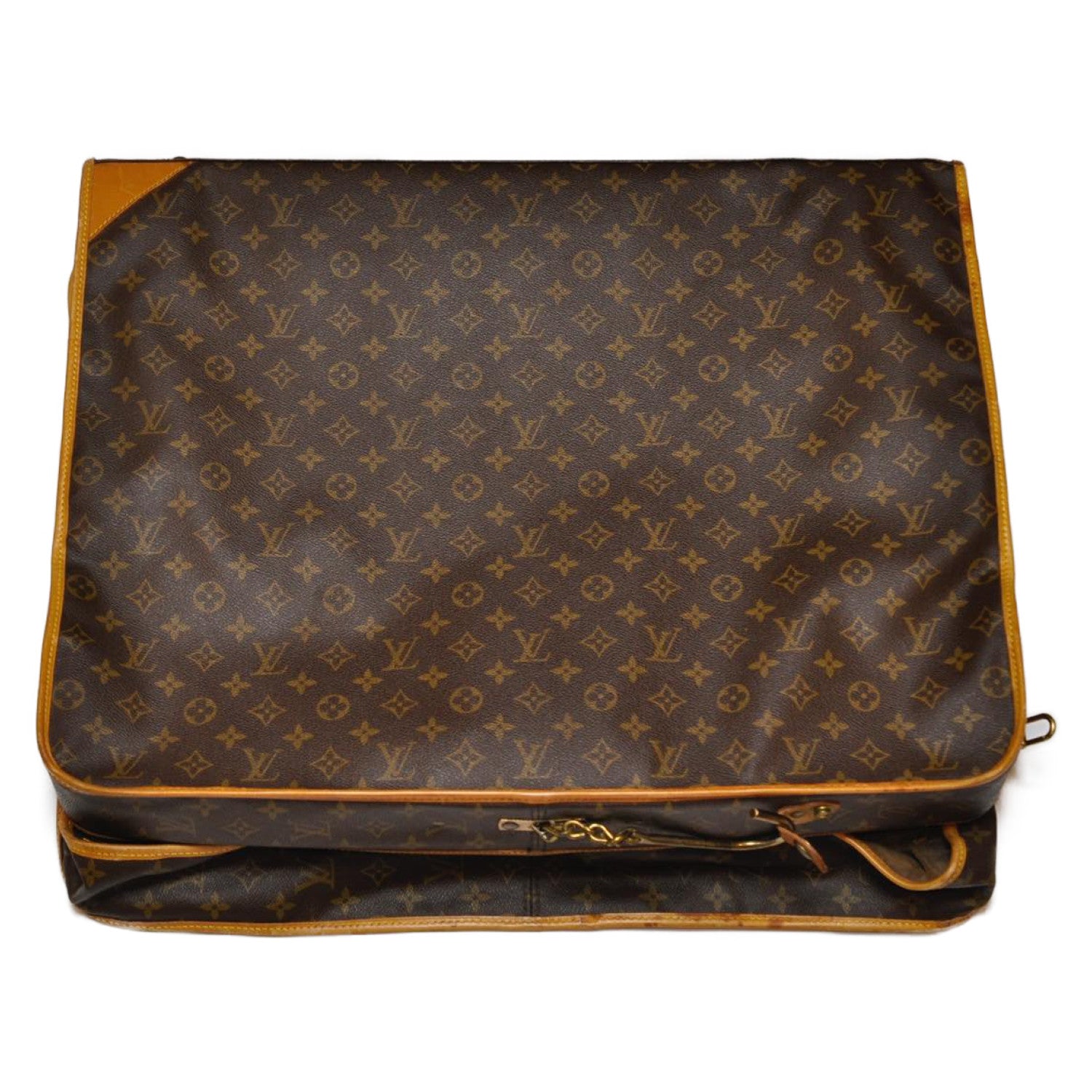 LOUIS VUITTON Monogram Portable Sunk Center Garment Cover M23412 LV Auth am2409s