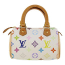 LOUIS VUITTON Monogram Multicolor Mini Speedy Hand Bag White M92645 Auth am1710g-13