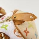 LOUIS VUITTON Monogram Multicolor Mini Speedy Hand Bag White M92645 Auth am1710g-10