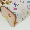 LOUIS VUITTON Monogram Multicolor Mini Speedy Hand Bag White M92645 Auth am224g-14