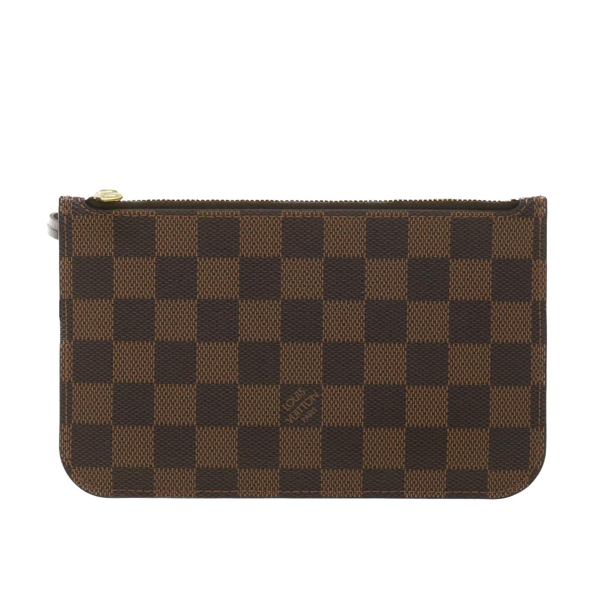 LOUIS VUITTON Damier Ebene Neverfull PM Pouch LV Auth bs4447