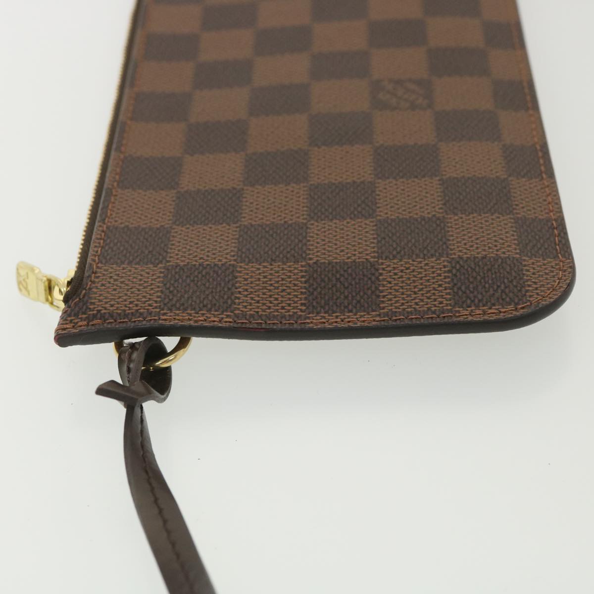 LOUIS VUITTON Damier Ebene Neverfull PM Pouch LV Auth bs4447