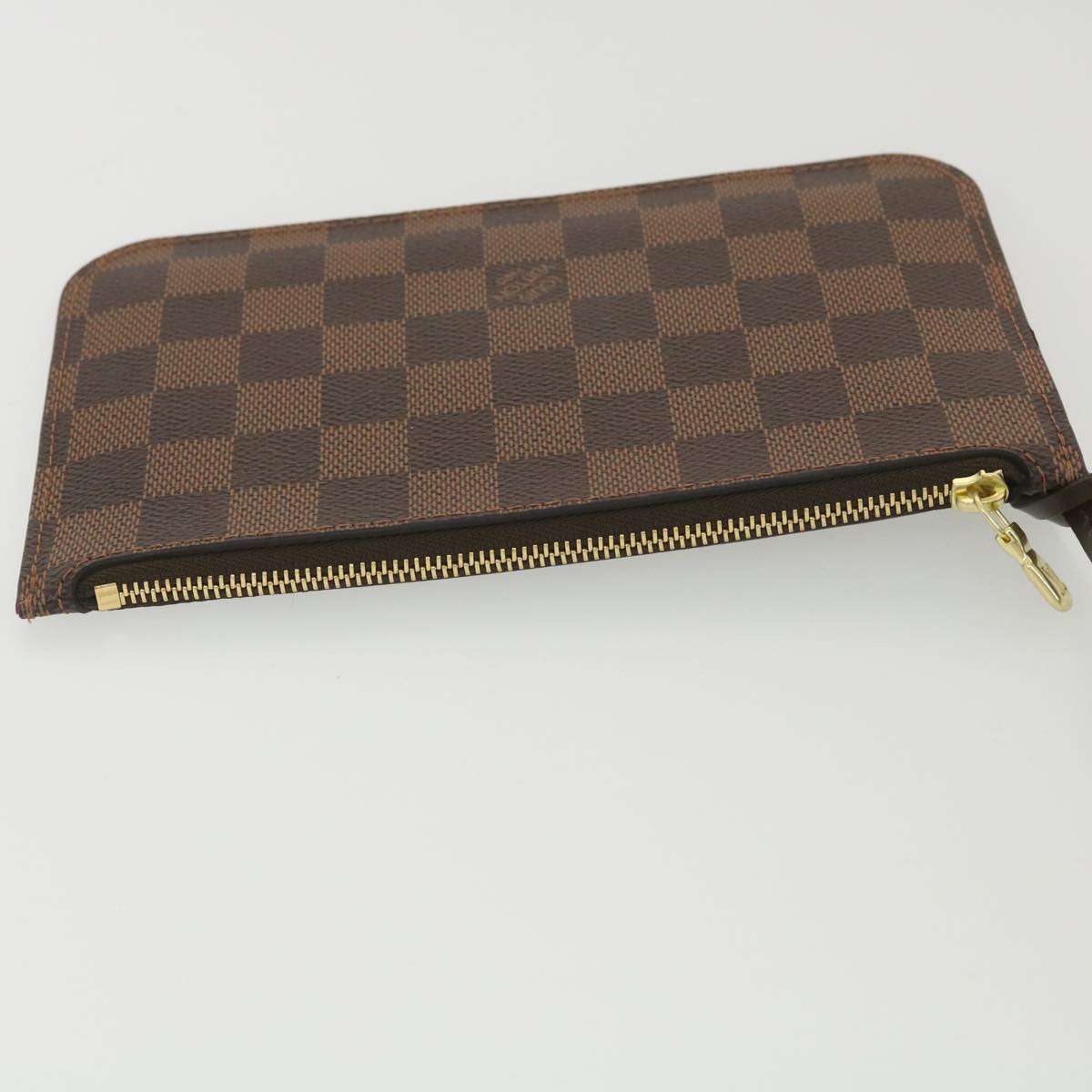 LOUIS VUITTON Damier Ebene Neverfull PM Pouch LV Auth bs4447