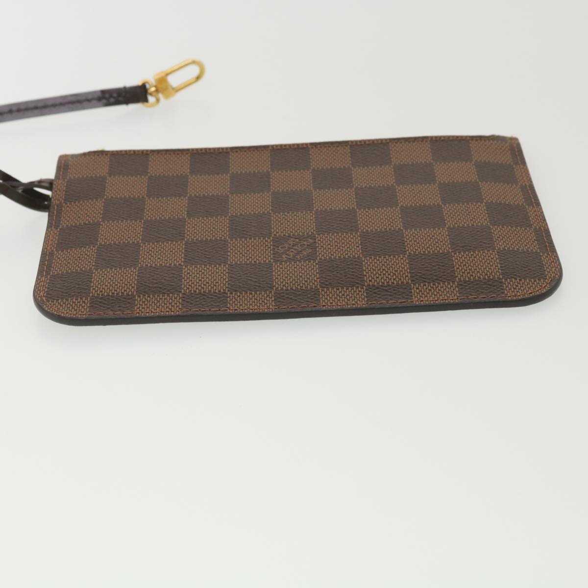 LOUIS VUITTON Damier Ebene Neverfull PM Pouch LV Auth bs4447