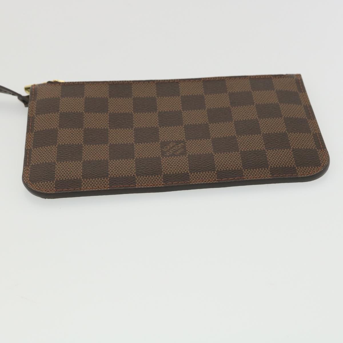 LOUIS VUITTON Damier Ebene Neverfull PM Pouch LV Auth ep771