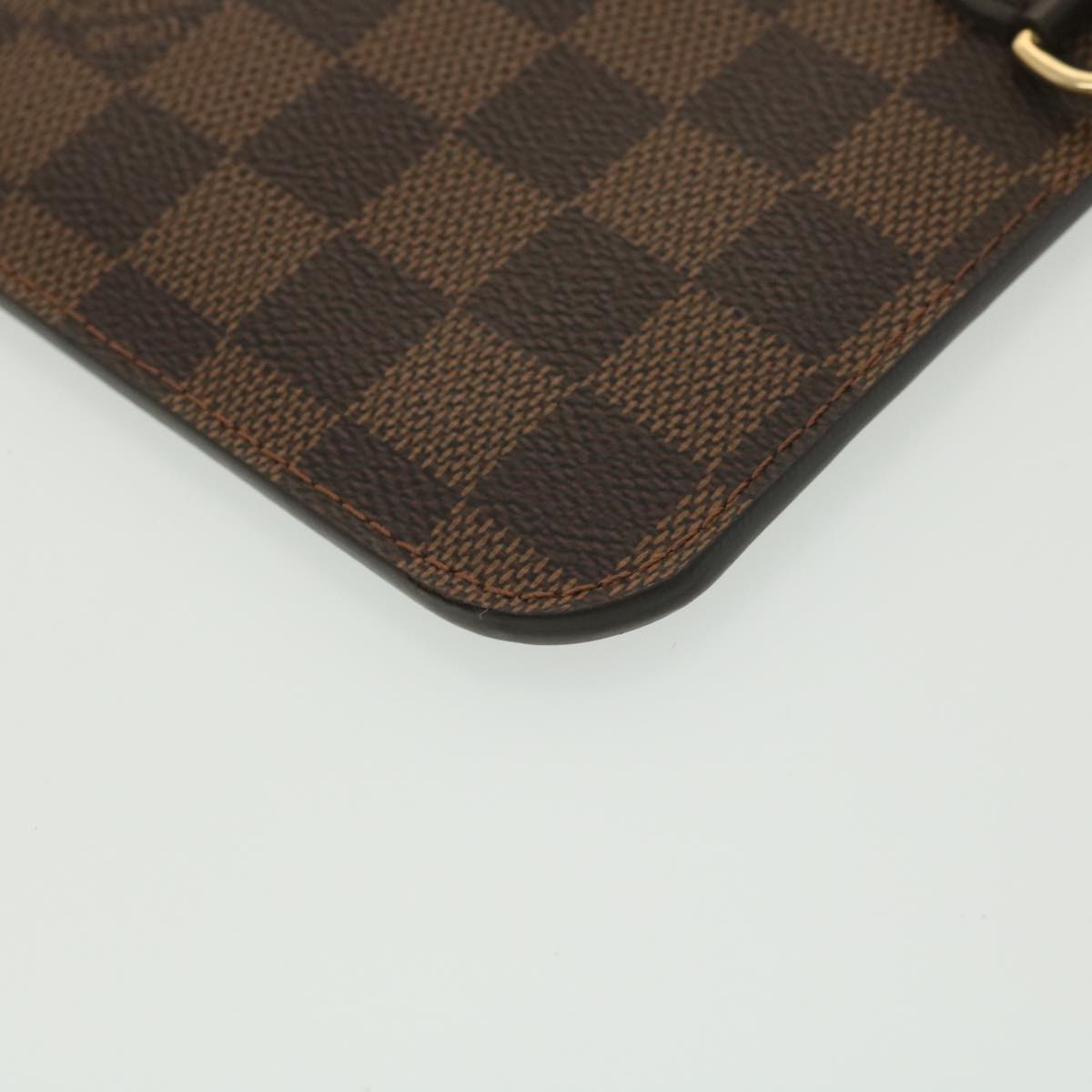 LOUIS VUITTON Damier Ebene Neverfull PM Pouch LV Auth ep771