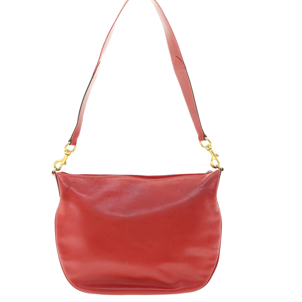 GUCCI Shoulder Bag Leather Red Auth ti1010 - 0