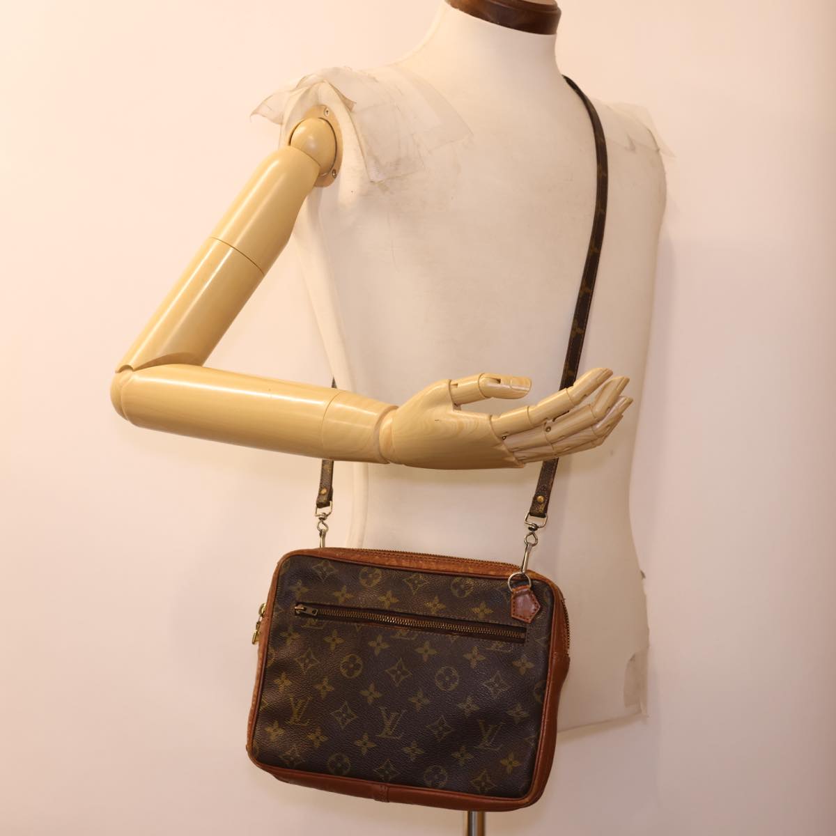 LOUIS VUITTON Monogram Marly Bandouliere Shoulder Bag M51828 LV Auth ti1023