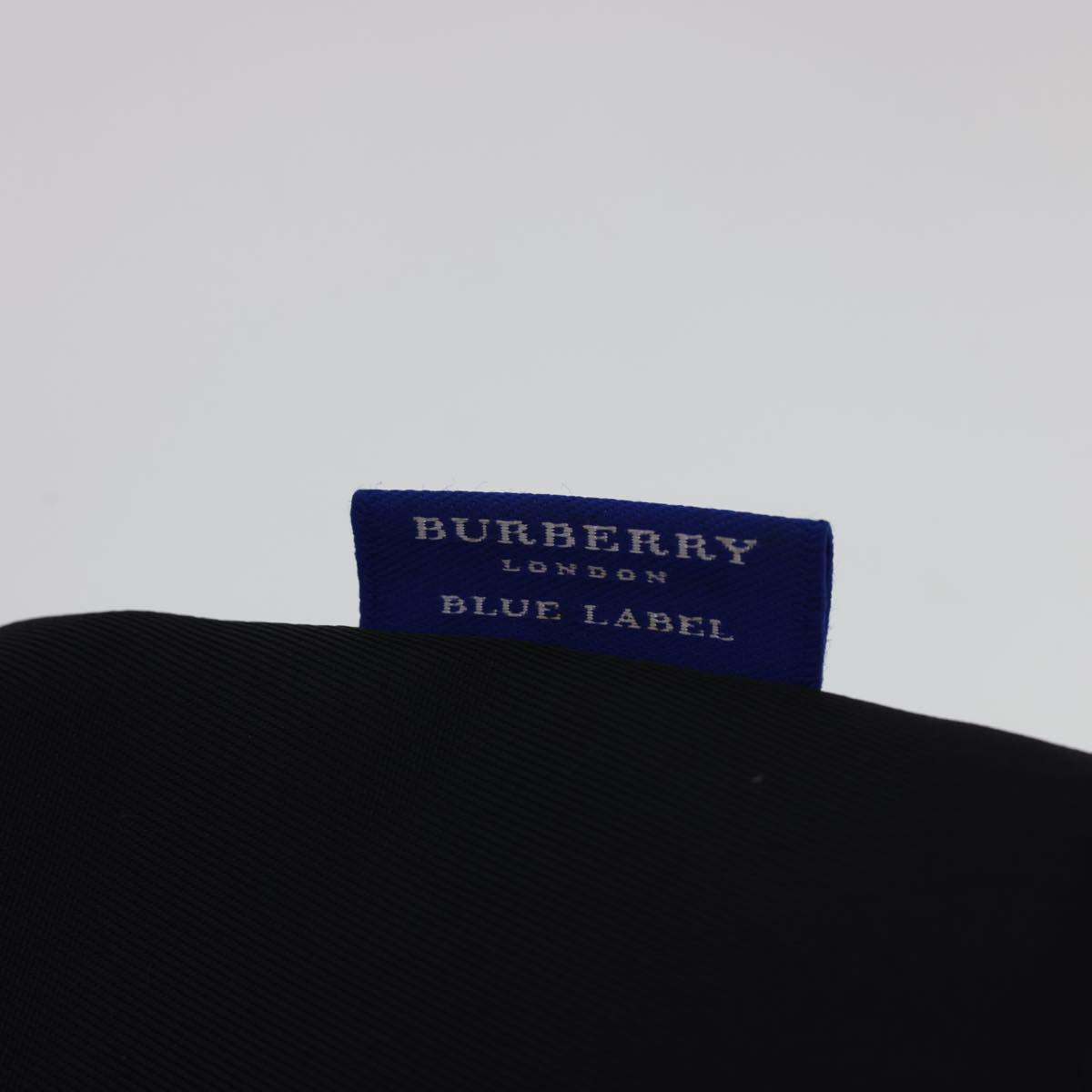 BURBERRY Nova Check Tote Bag Nylon Black Auth ti1089