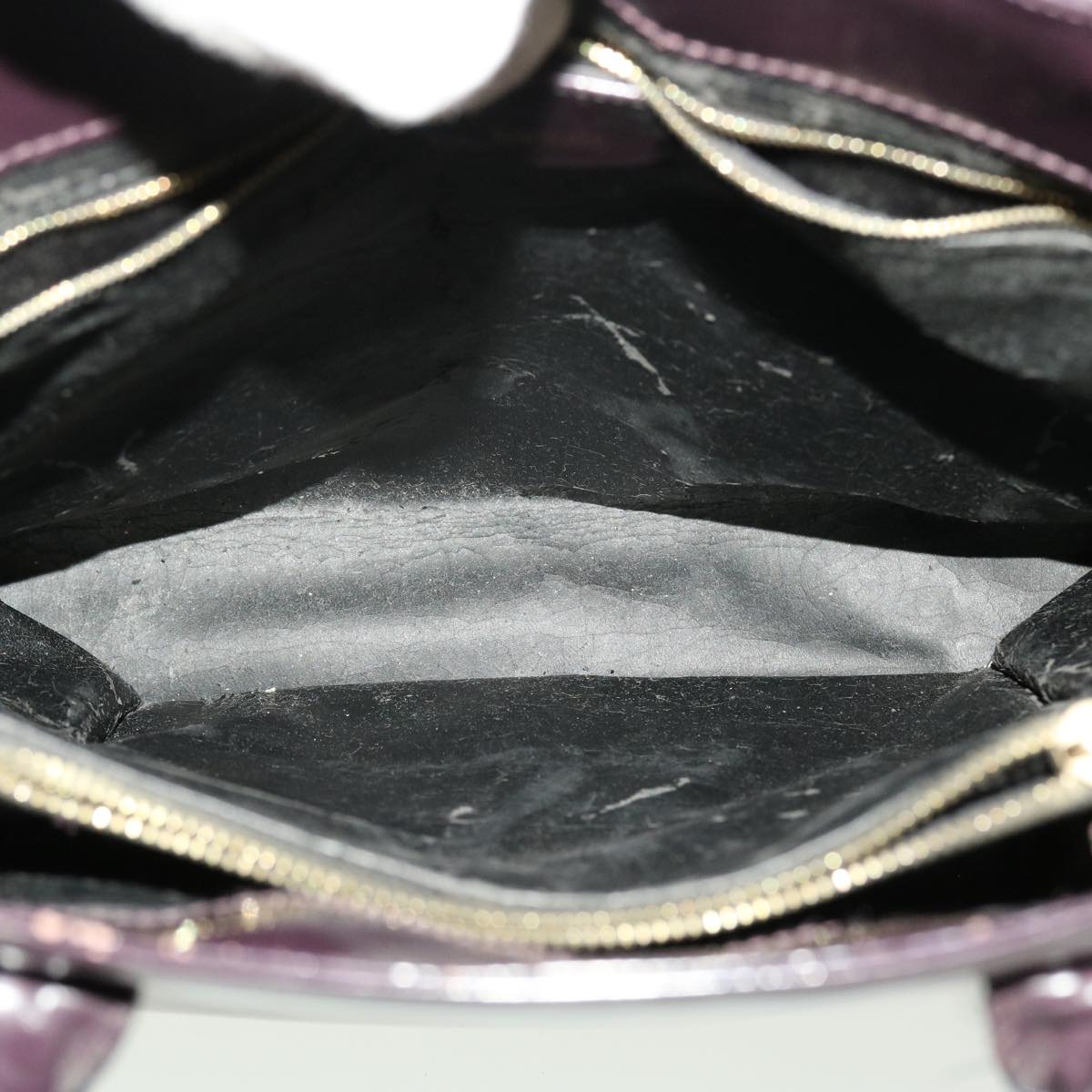 GUCCI Shoulder Bag Leather Purple Auth ti1095