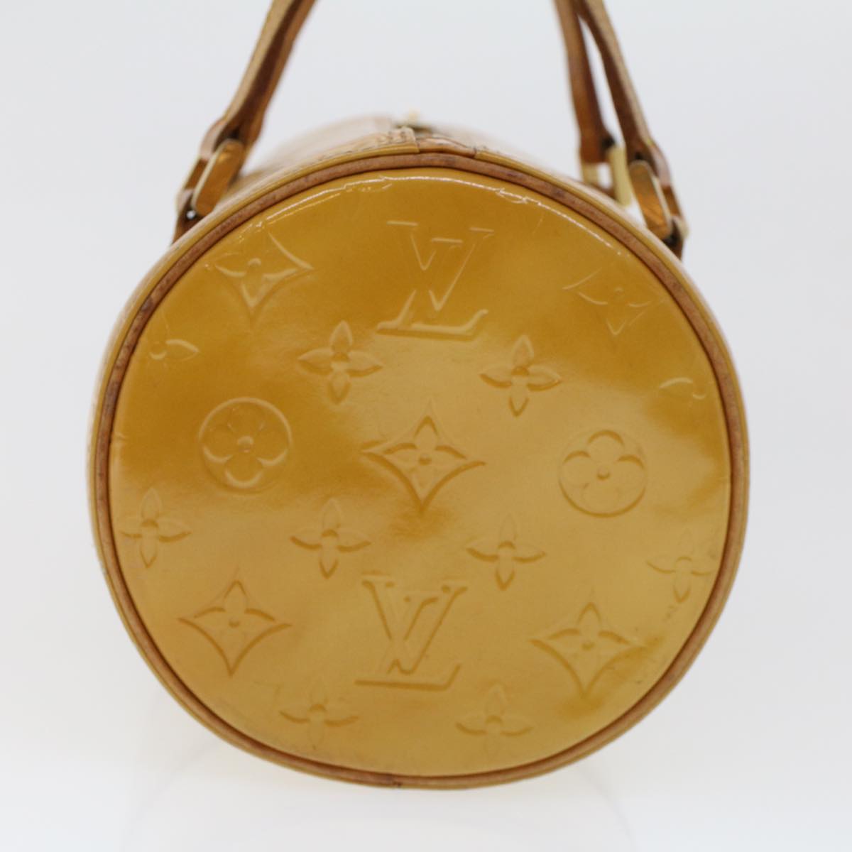 LOUIS VUITTON Monogram Vernis Bedford Hand Bag Beige M91006 LV Auth ti1117