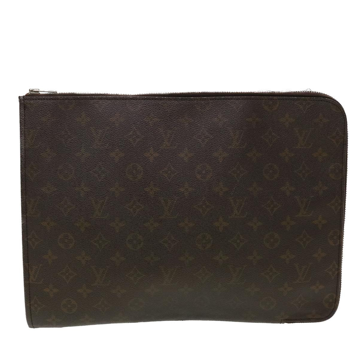 LOUIS VUITTON Monogram Poche Document Briefcase M53400 LV Auth ti1152