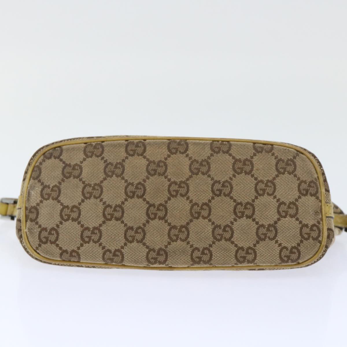 GUCCI GG Canvas Accessory Pouch 2Set Beige Black Auth ti1192