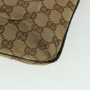 GUCCI GG Canvas Shoulder Bag Beige Brown 122791 Auth ti1206-15