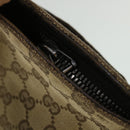 GUCCI GG Canvas Shoulder Bag Beige Brown 122791 Auth ti1206-10