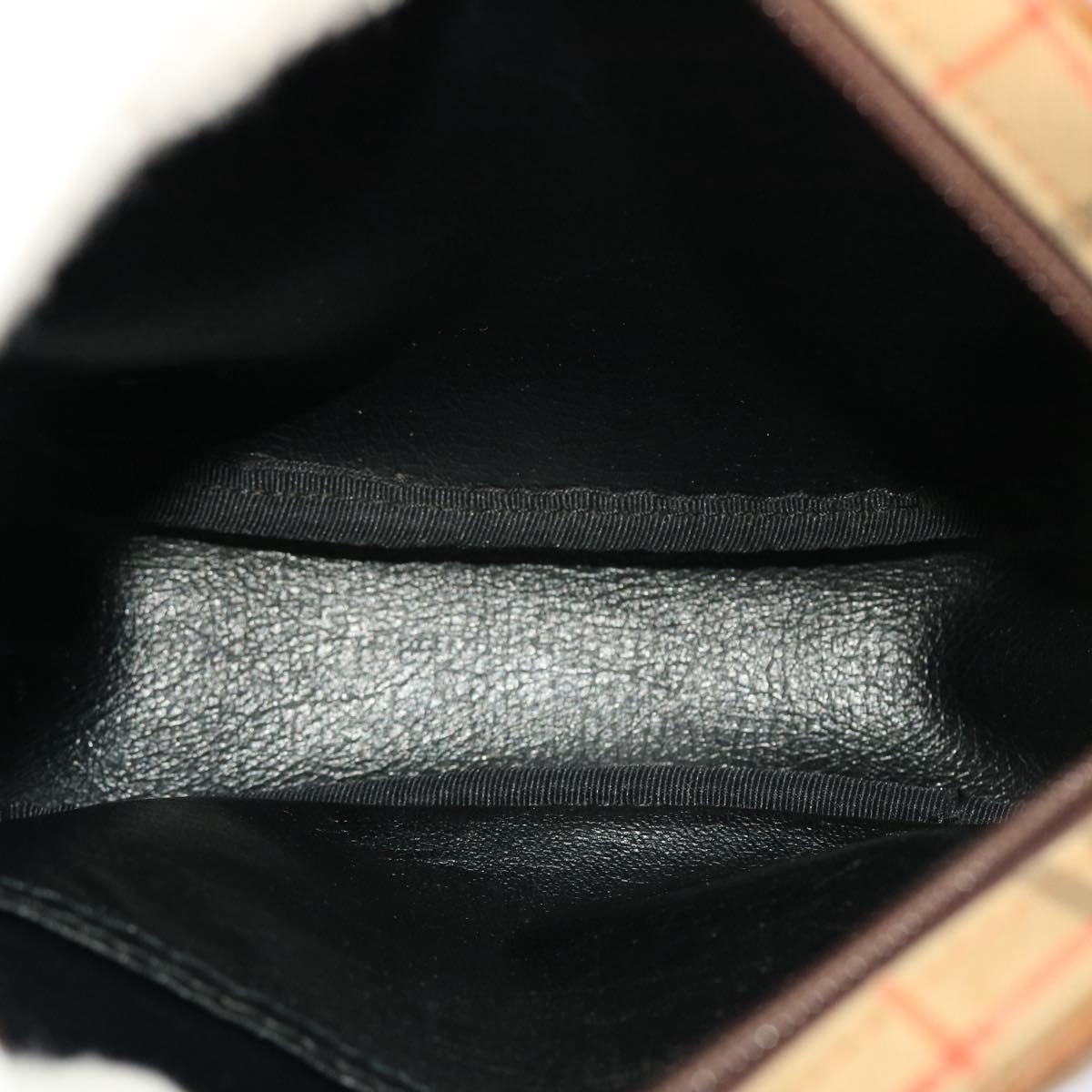 Burberrys Nova Check Shoulder Bag Nylon Beige Auth ti1214