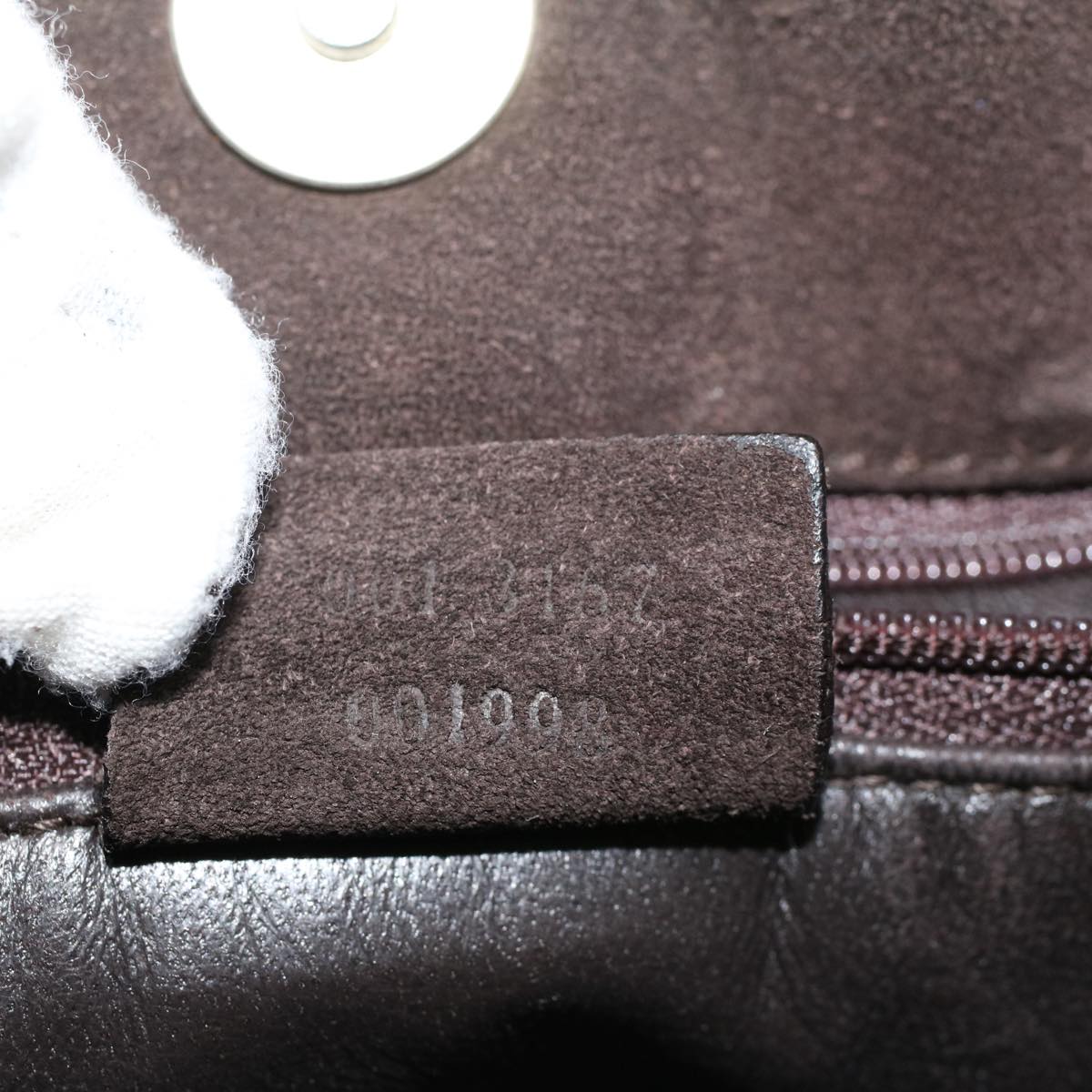 GUCCI Shoulder Bag Suede Brown 001 3167 Auth ti1225