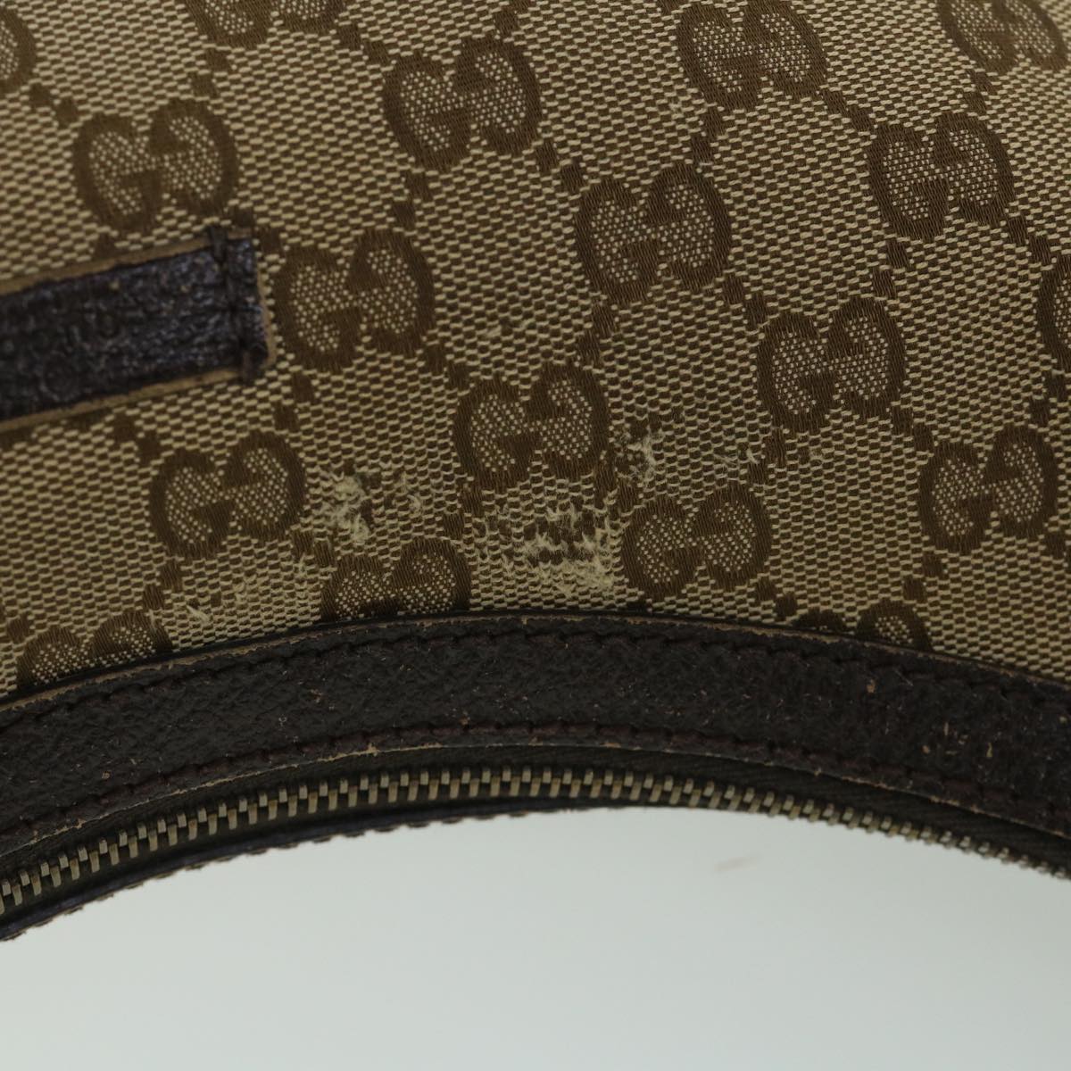 GUCCI GG Canvas Shoulder Bag Beige Brown 181092 Auth ti1226