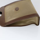Burberrys Hand Bag Canvas Leather Brown Beige Auth ti1227-4
