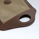 Burberrys Hand Bag Canvas Leather Brown Beige Auth ti1227-6