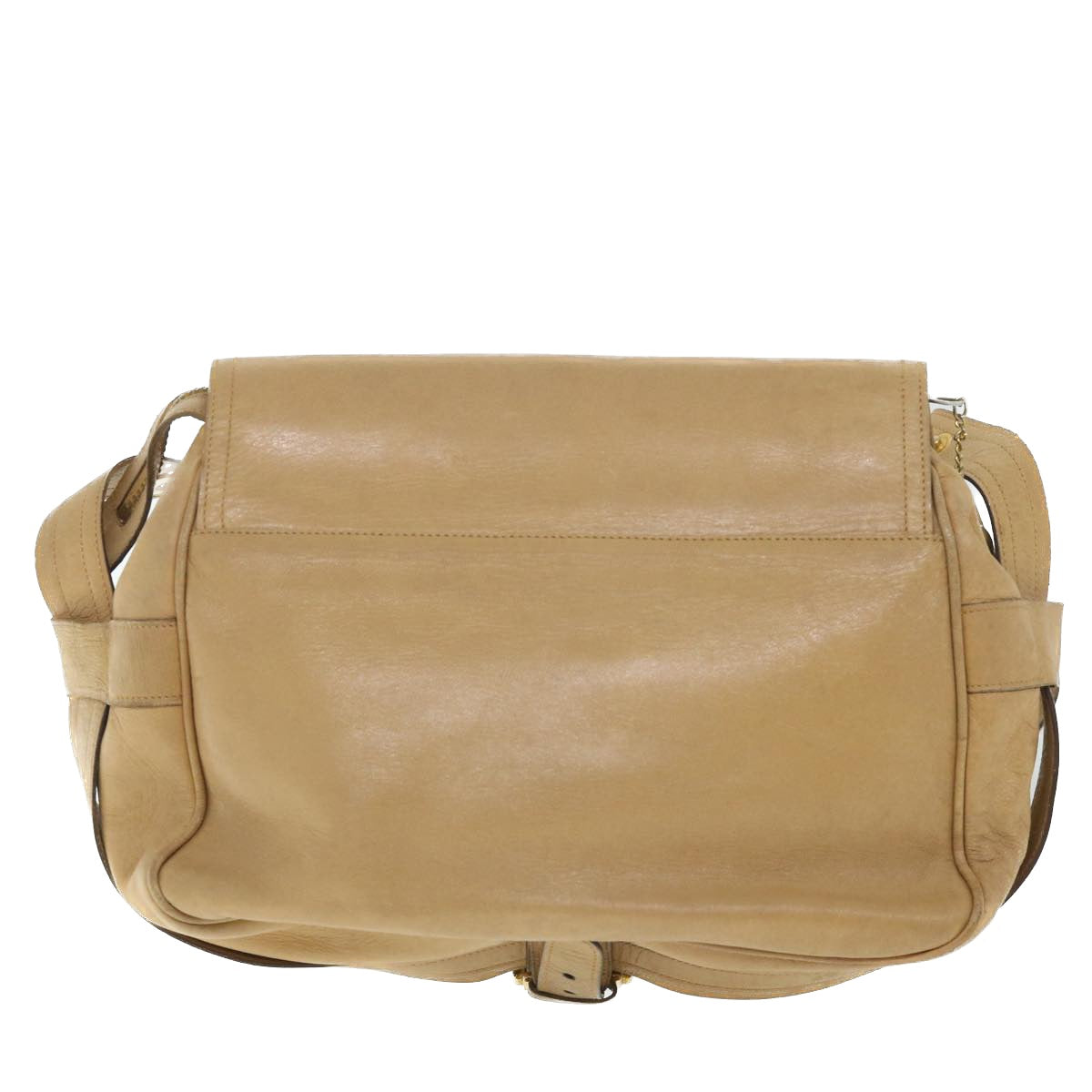 CELINE Shoulder Bag Beige Auth ti1236 - 0