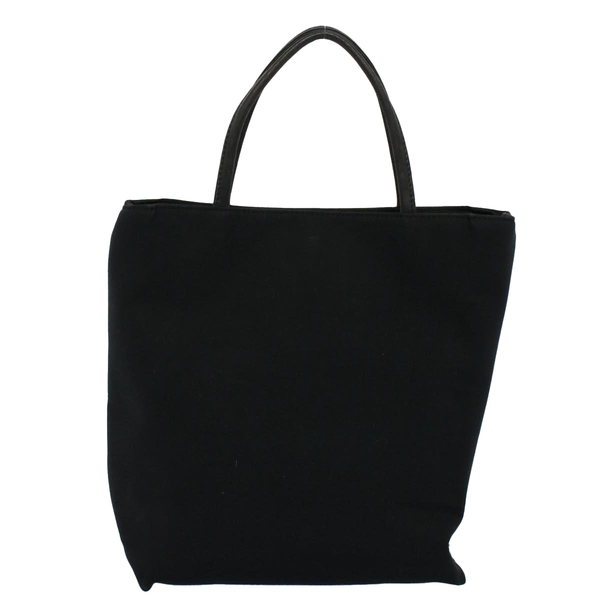 BURBERRY Tote Bag Canvas Black Auth ti1239