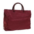 PRADA Hand Bag Nylon Red Auth ti1240-1