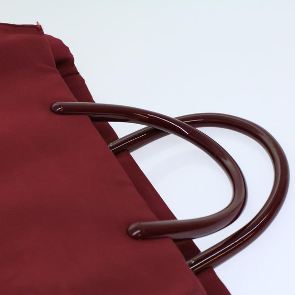 PRADA Hand Bag Nylon Red Auth ti1240