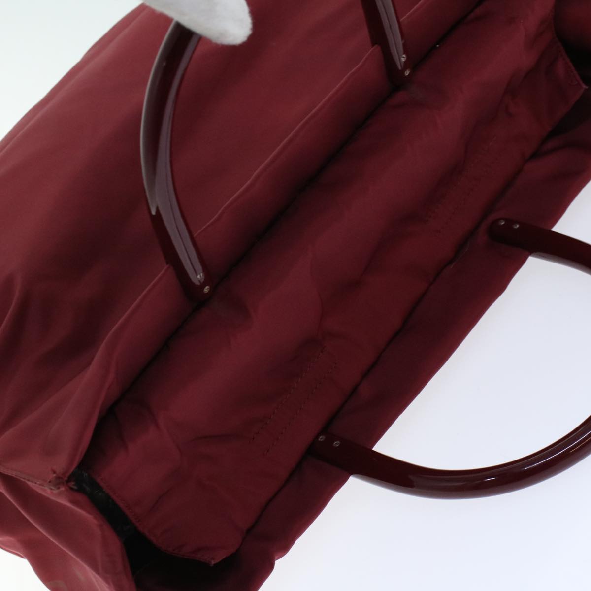 PRADA Hand Bag Nylon Red Auth ti1240