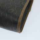 Christian Dior Honeycomb Canvas Shoulder Bag PVC Leather Black Auth ti1257-15