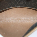 Christian Dior Honeycomb Canvas Shoulder Bag PVC Leather Black Auth ti1257-11