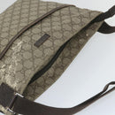 GUCCI GG Canvas Shoulder Bag Coated Canvas Beige 141198 Auth ti1265-7