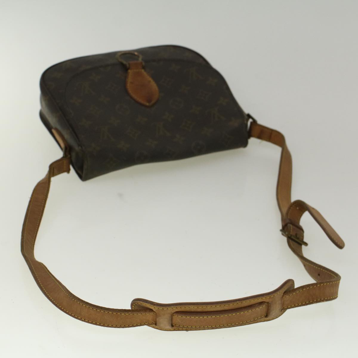 LOUIS VUITTON Monogram Saint Cloud GM Shoulder Bag M51242 LV Auth ti1274