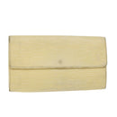 LOUIS VUITTON Epi Pochette Porte Monnaie Credit Wallet White M6357A Auth ti1295-1