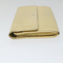 LOUIS VUITTON Epi Pochette Porte Monnaie Credit Wallet White M6357A Auth ti1295-4